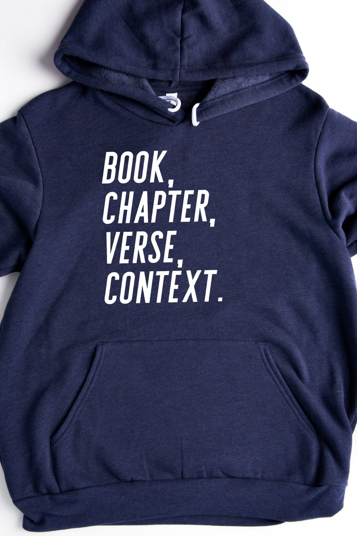 "Book, Chapter, Verse, Context" Hoodie