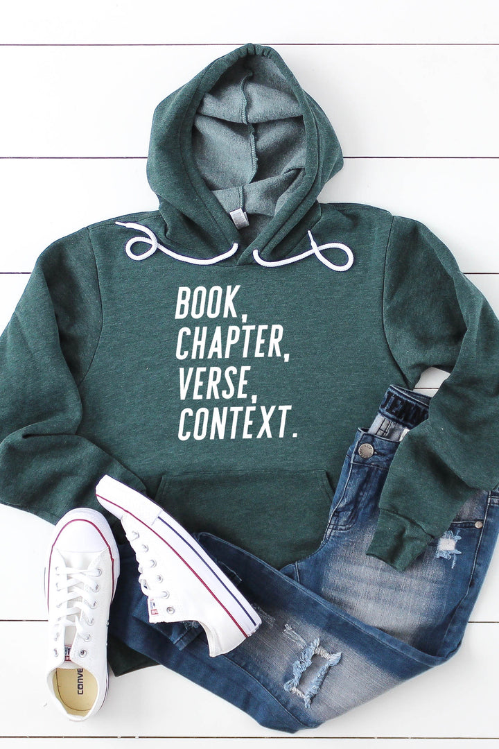 "Book, Chapter, Verse, Context" Hoodie