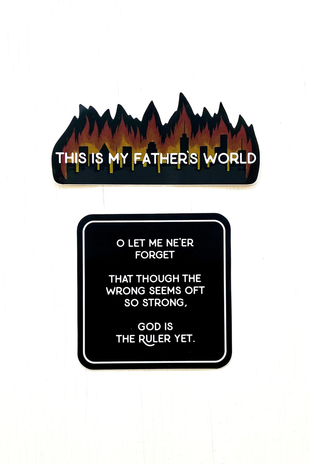 “This is My Father’s World” Block Sticker Set