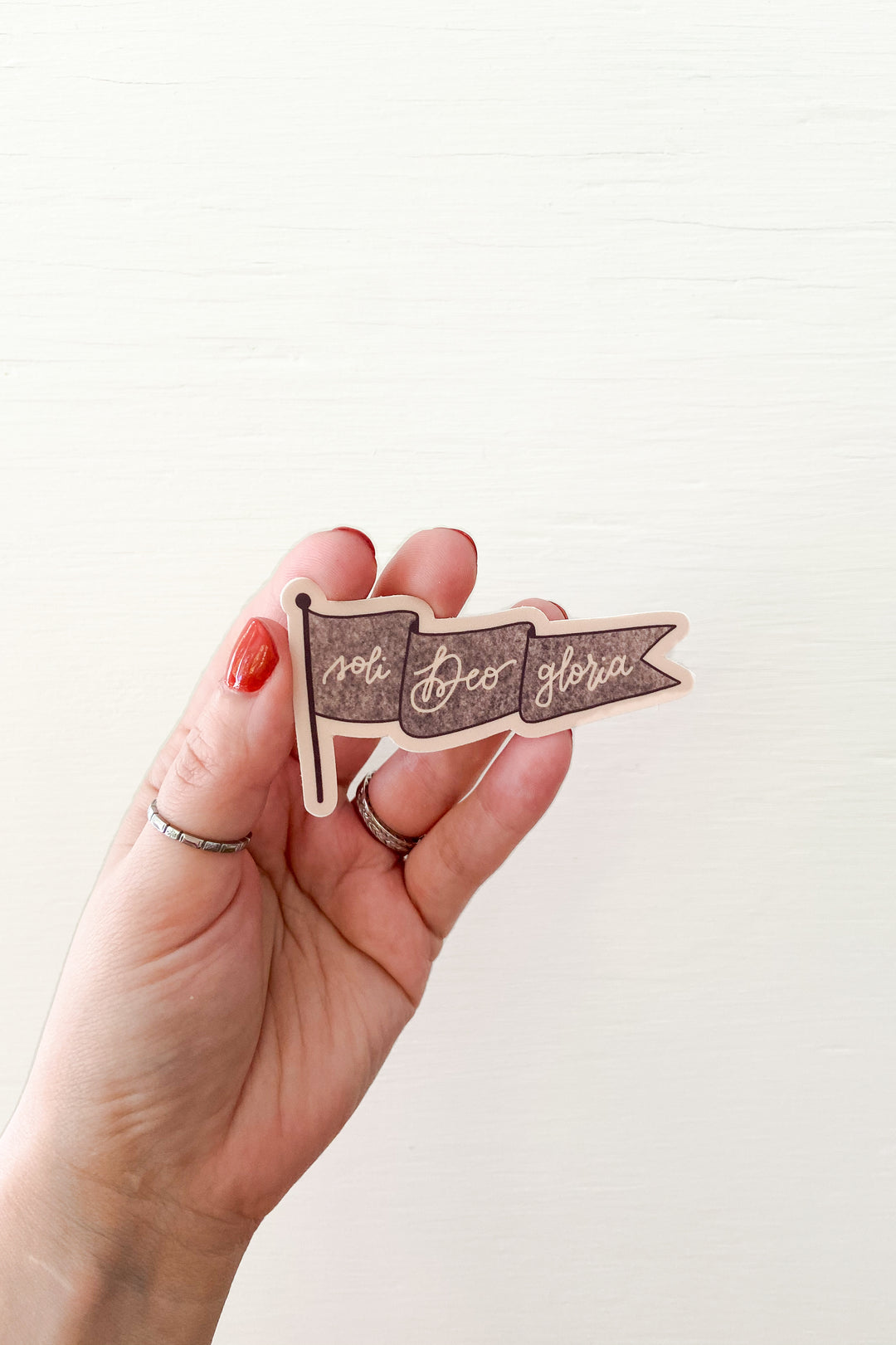 Soli Deo Gloria Banner Sticker