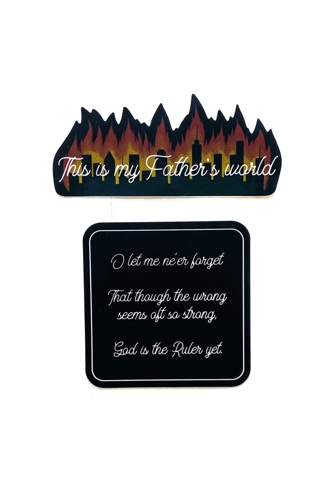 “This is My Father’s World” Script Sticker Set