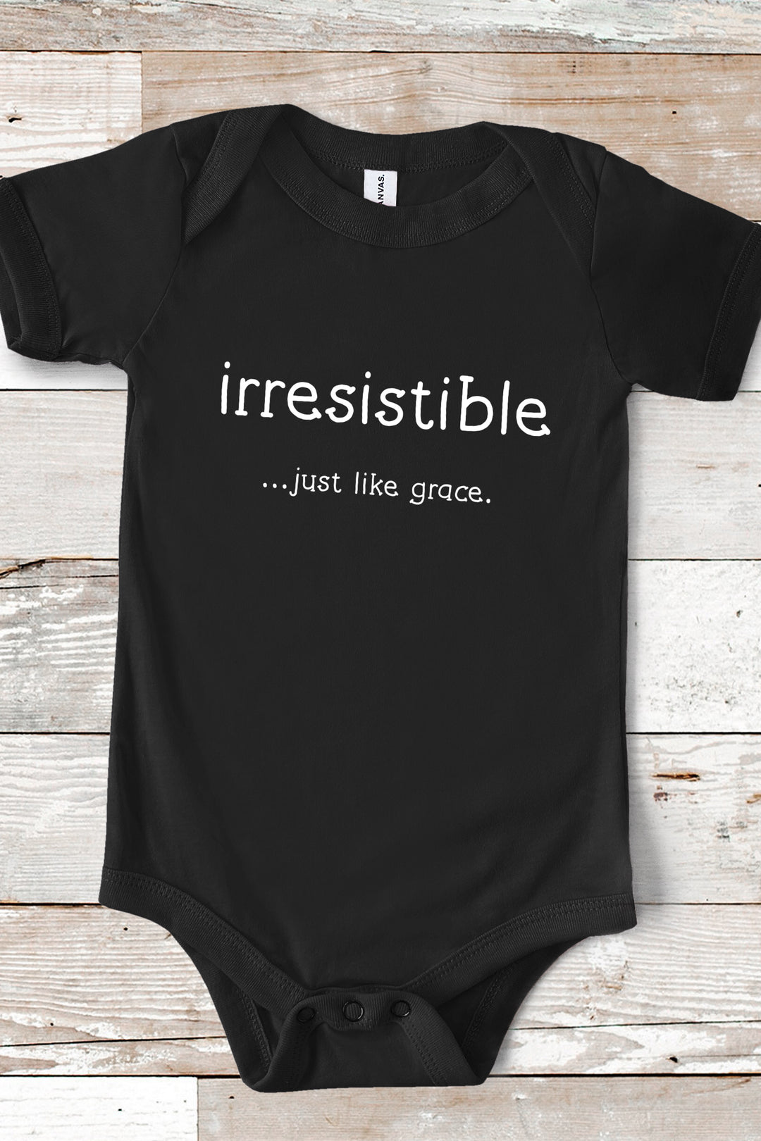 Irresistible Baby Onesie, Black
