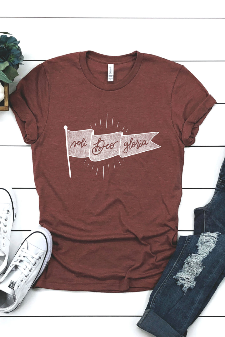 Soli Deo Gloria Banner Tee