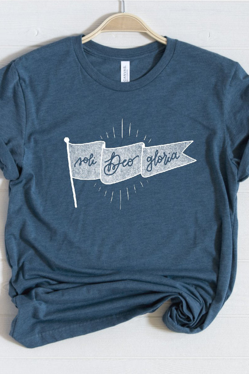 Soli Deo Gloria Banner Tee