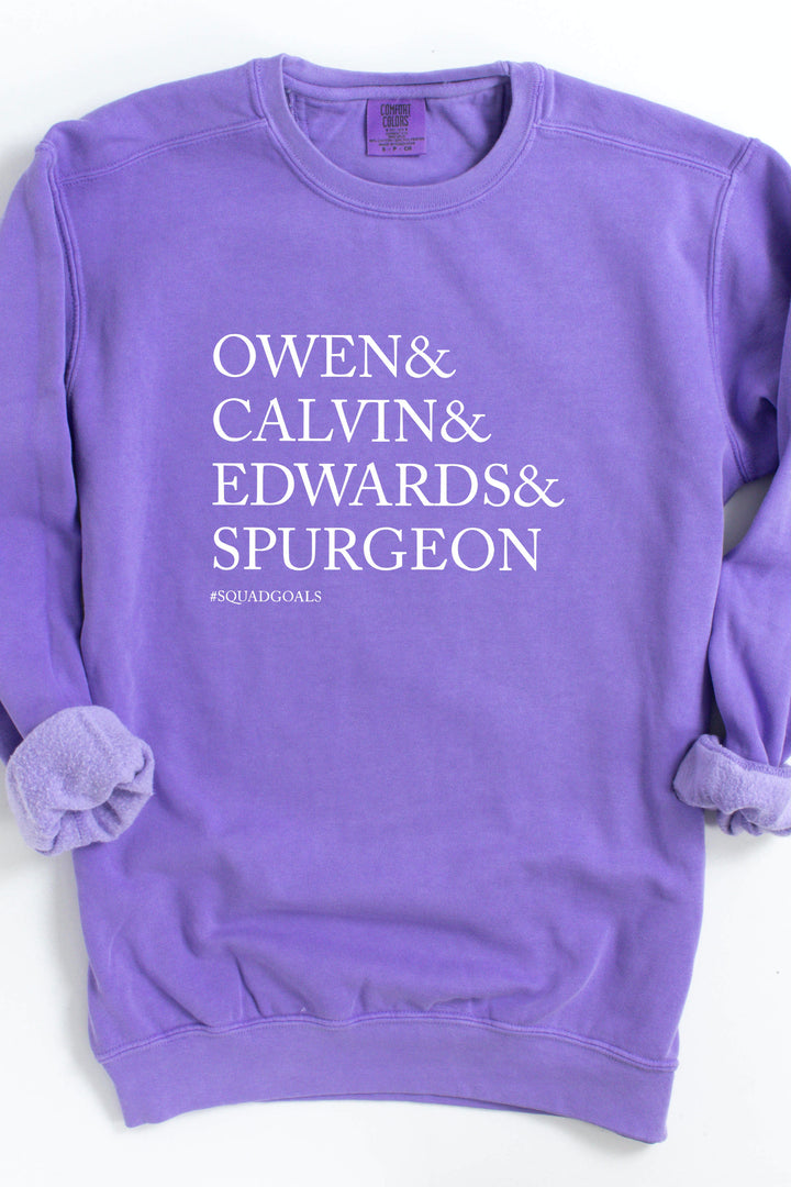Theologian #SQUADGOALS, Men of Faith Crewneck Pullover