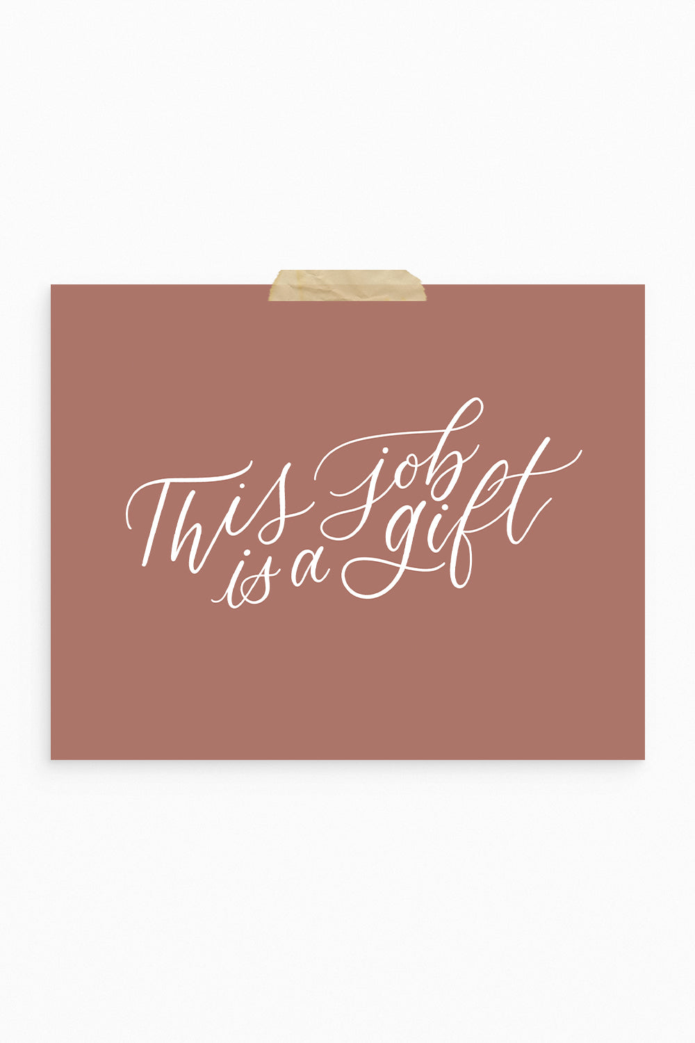 “This Job is a Gift”