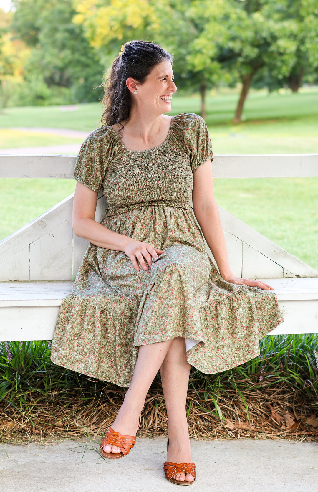 Green Pastures Cottage Nursing Dress