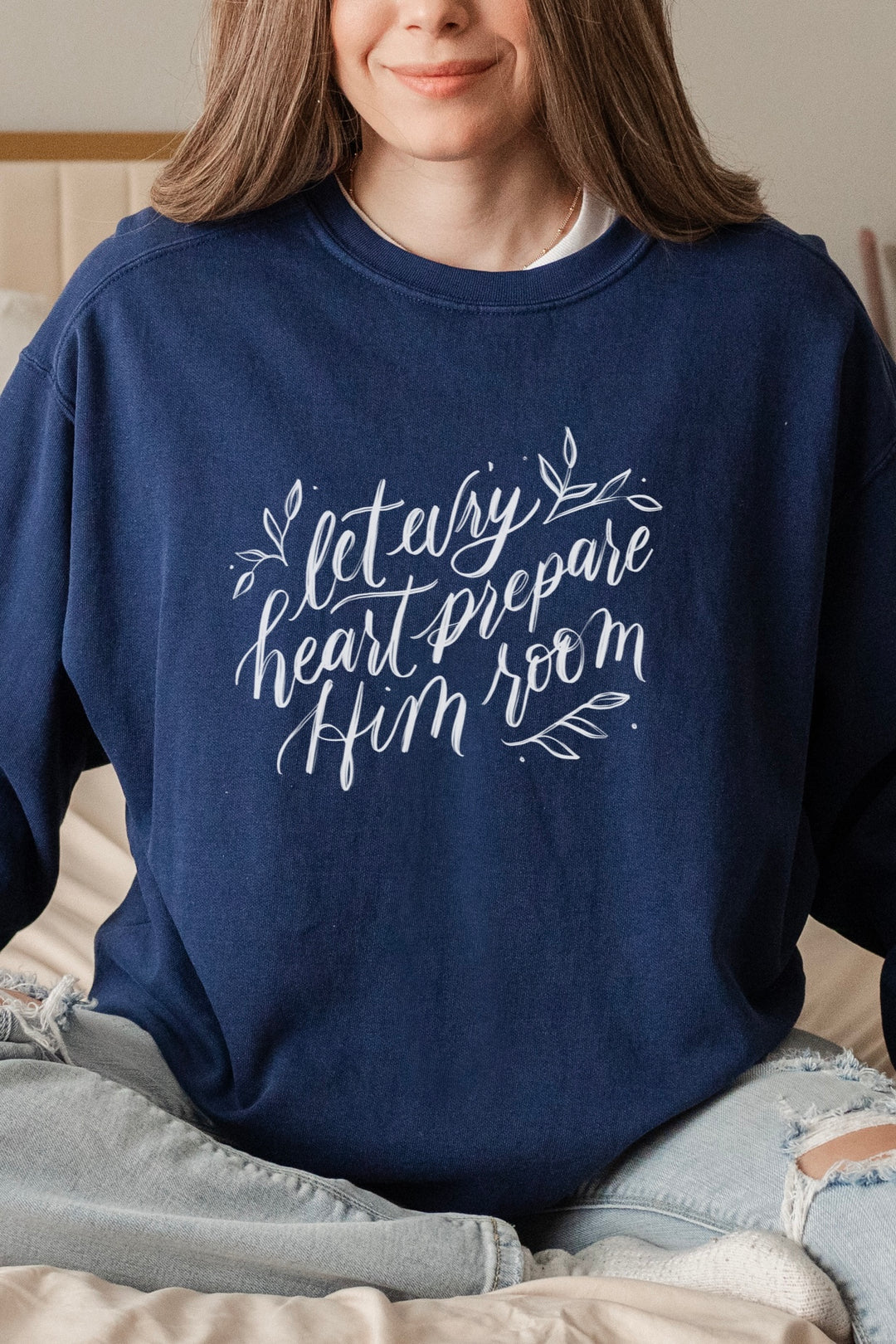 "Let Every Heart Prepare Him Room" Crewneck Pullover