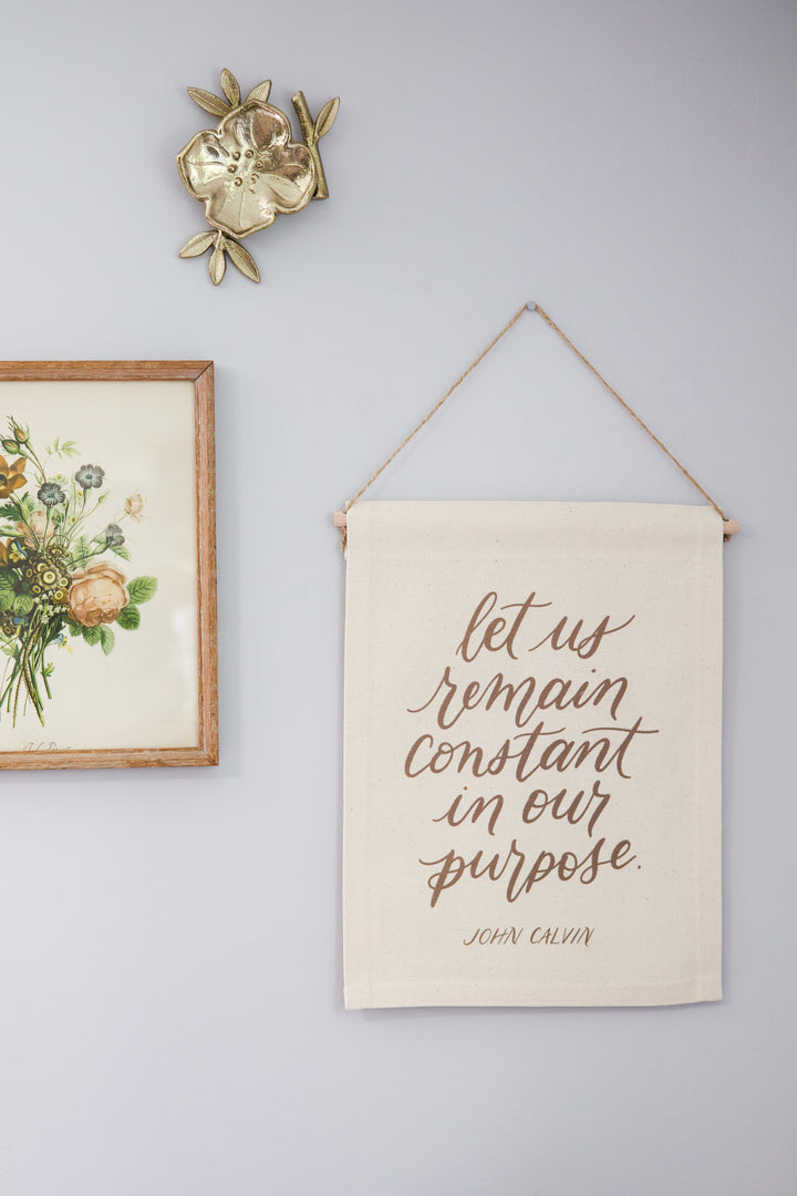 “Remain Constant” Canvas Banner