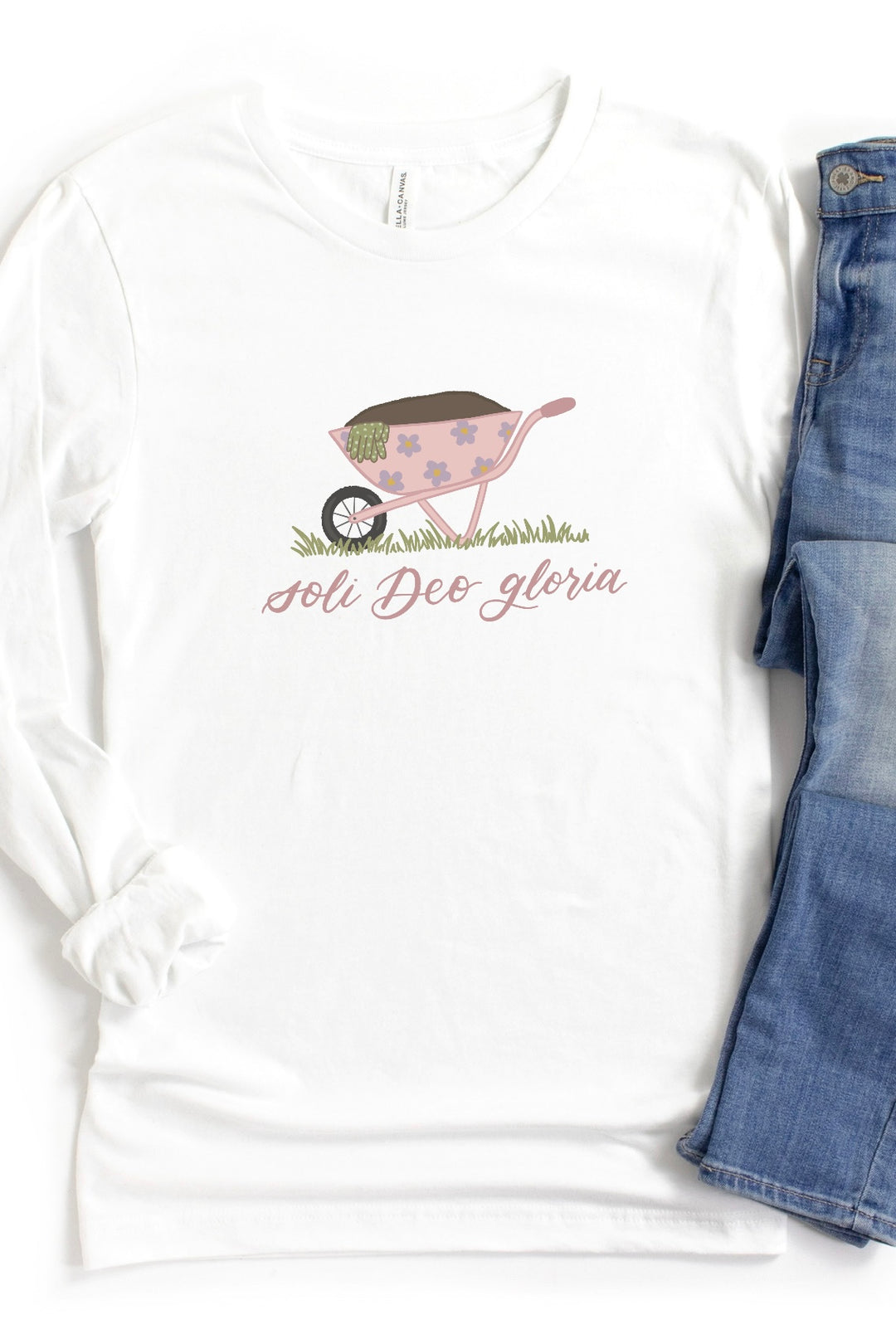 Soli Deo Gloria Long Sleeve Tee (Bella Canvas)