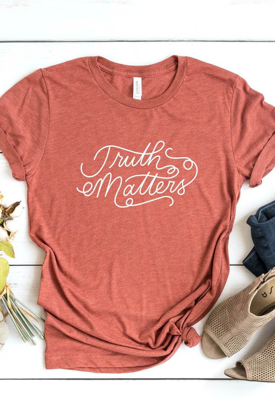 "Truth Matters" Script Tee