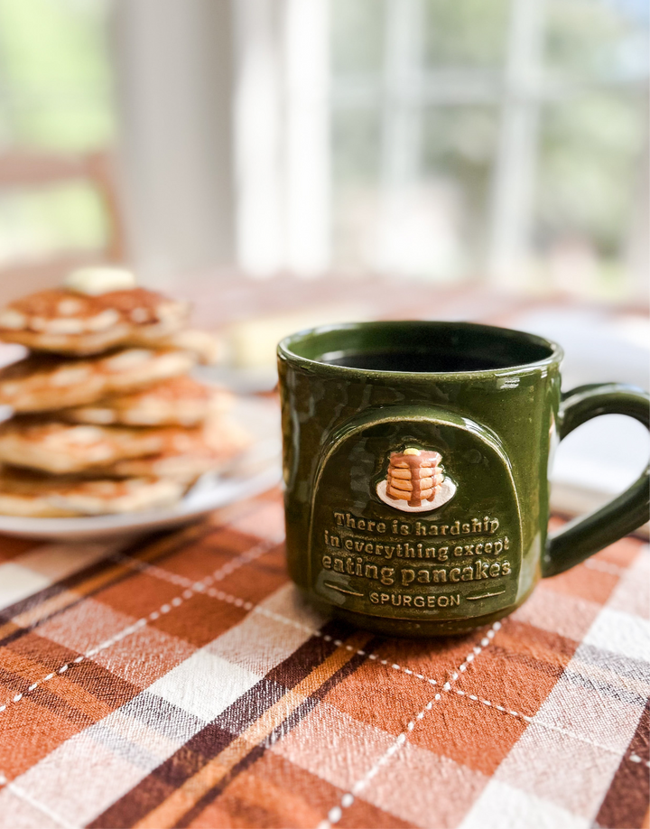 Spurgeon & His Pancakes Handmade Ceramic Mug