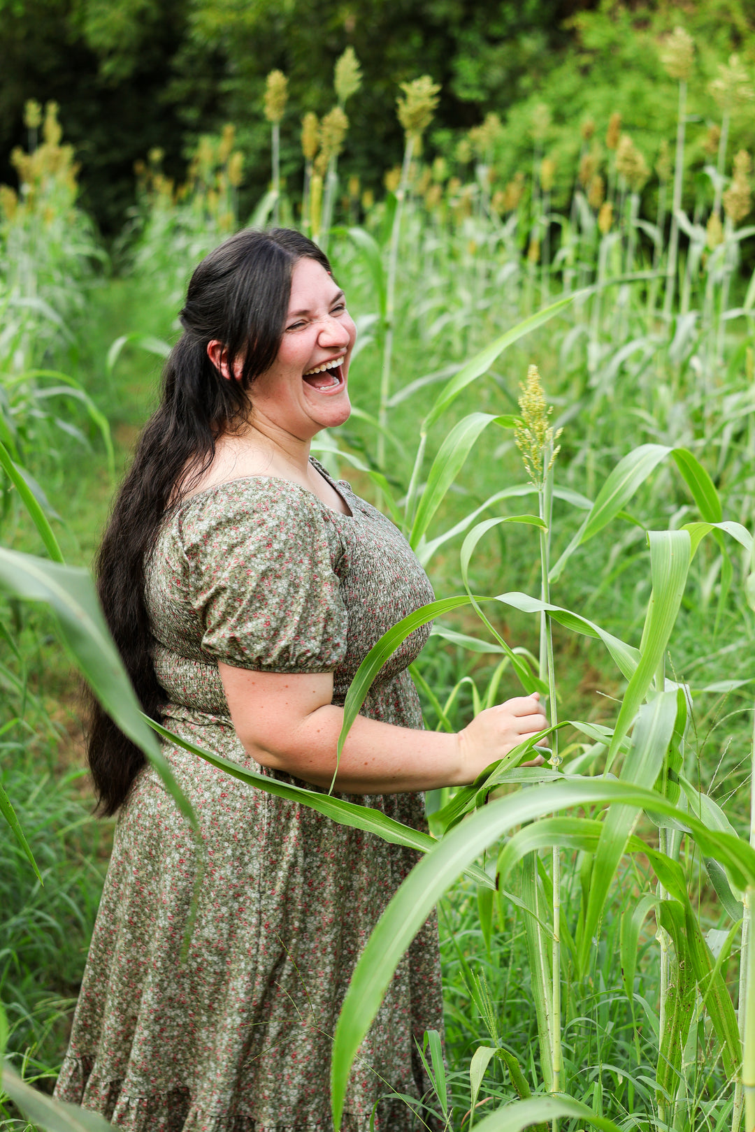 Green Pastures Cottage Nursing Dress