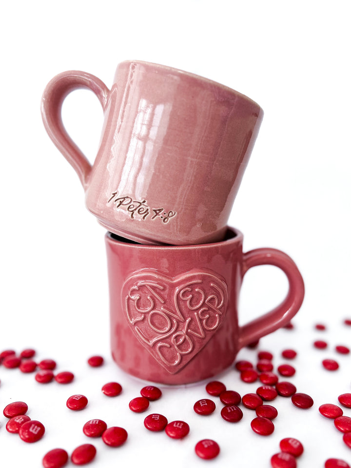“Let Love Cover” Hand-thrown Ceramic Mug