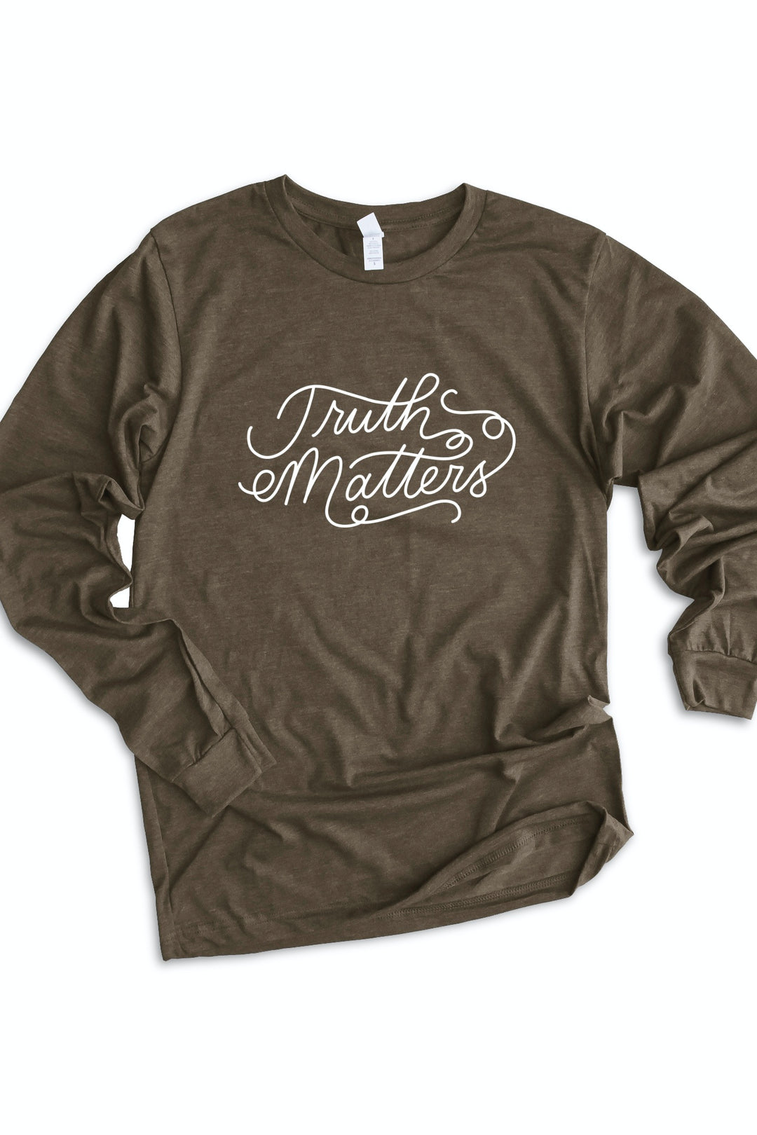 "Truth Matters" Script Long Sleeve Tee