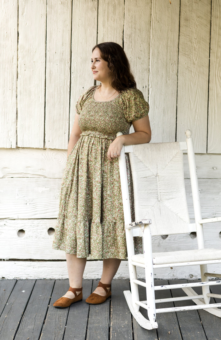 Green Pastures Cottage Nursing Dress