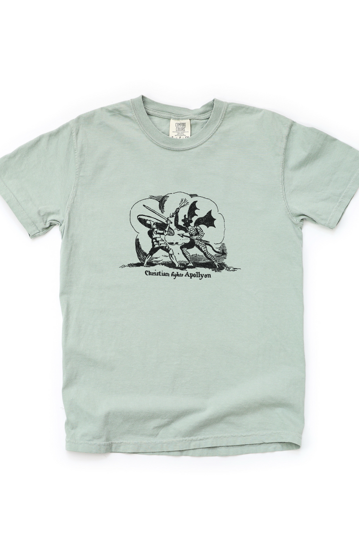 Christian Fights Apollyon Short Sleeve Tee (Comfort Colors)