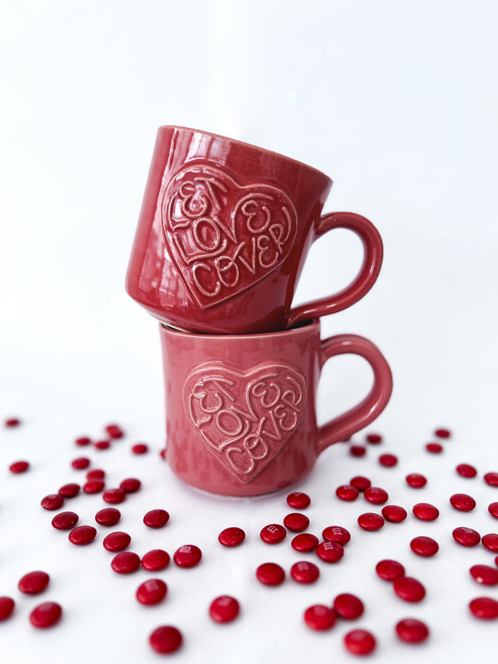 “Let Love Cover” Hand-thrown Ceramic Mug