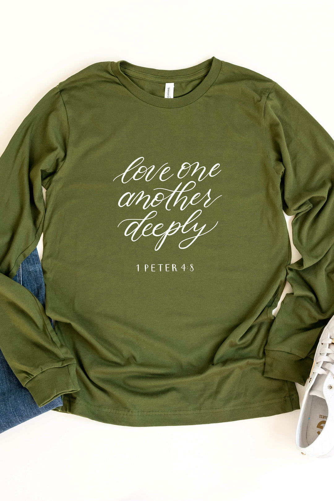"Love One Another Deeply" Long Sleeve Tee