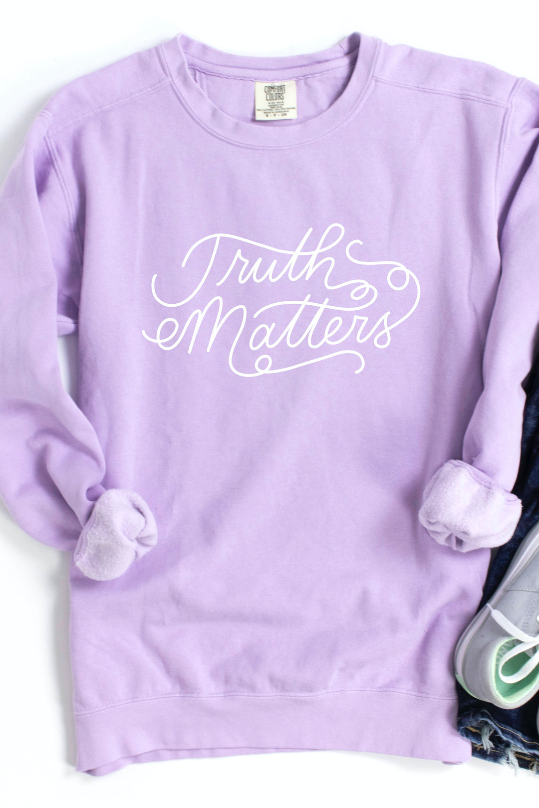 "Truth Matters" Script Crewneck