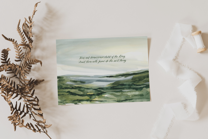 “Fear Not Tomorrows…” Greeting Card