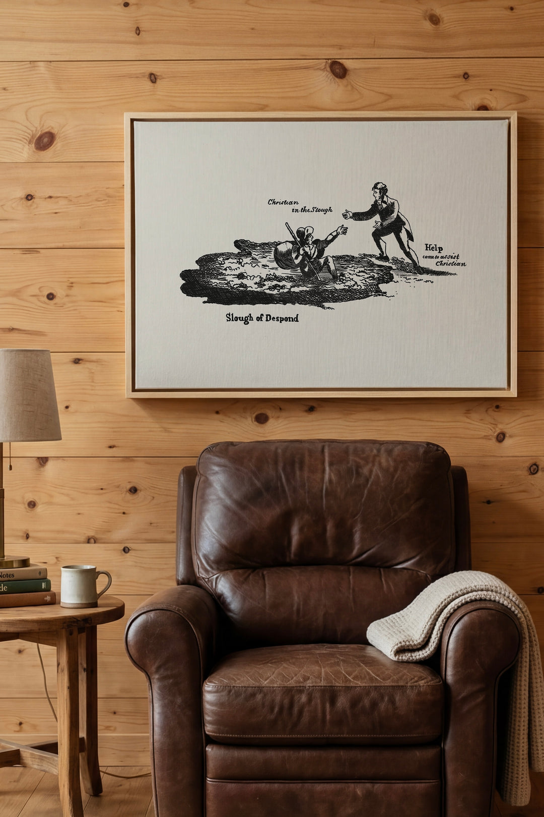 Pilgrim's Progress Illustration-Slough of Despond