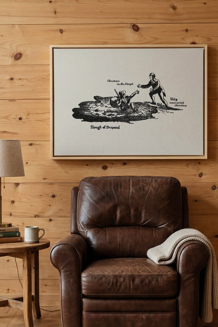 Pilgrim's Progress Illustration-Slough of Despond