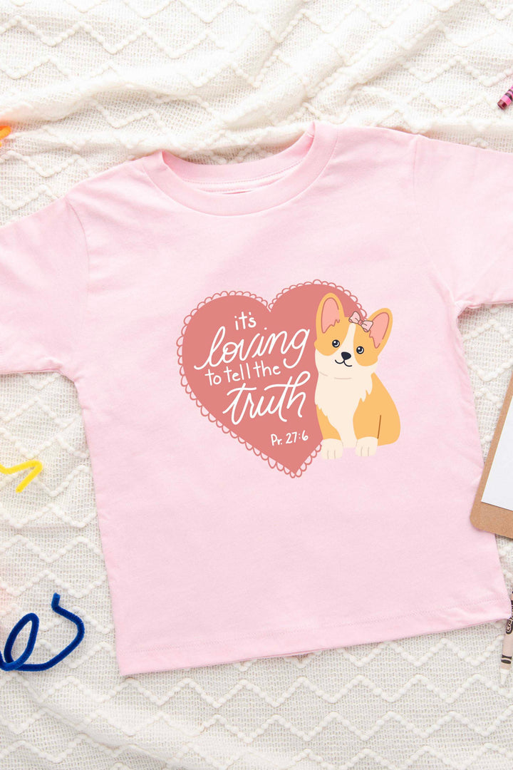 "It's Loving to Tell the Truth" Heart Toddler Tee