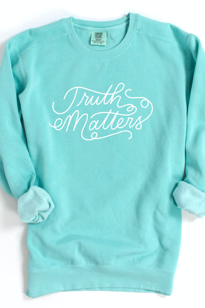 "Truth Matters" Script Crewneck