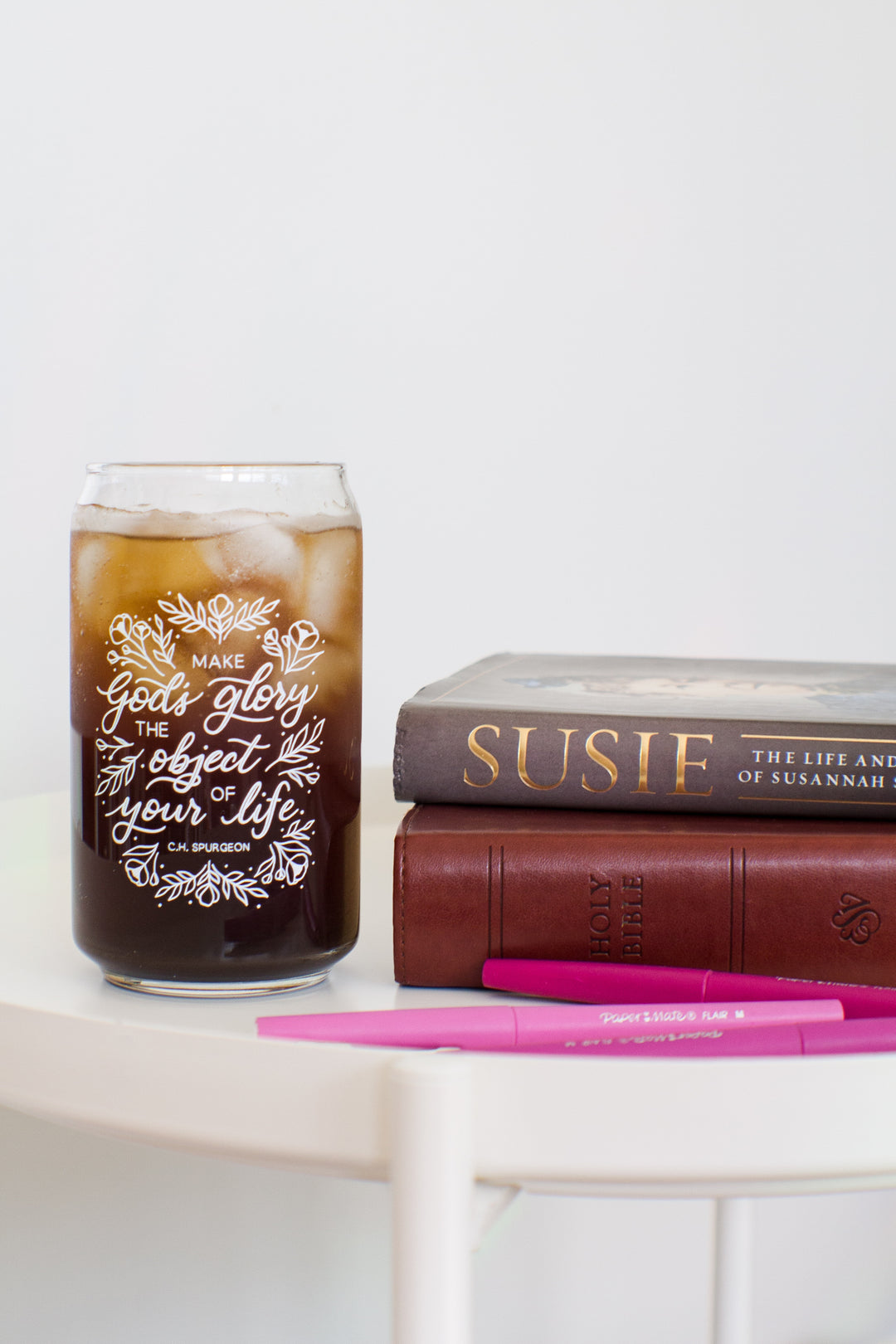 “Make God’s Glory the Object of Your Life”/Spurgeon Glass Can