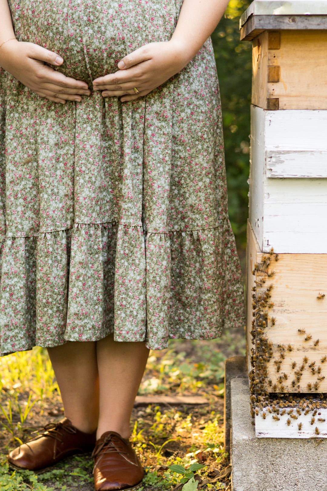 Green Pastures Cottage Nursing Dress