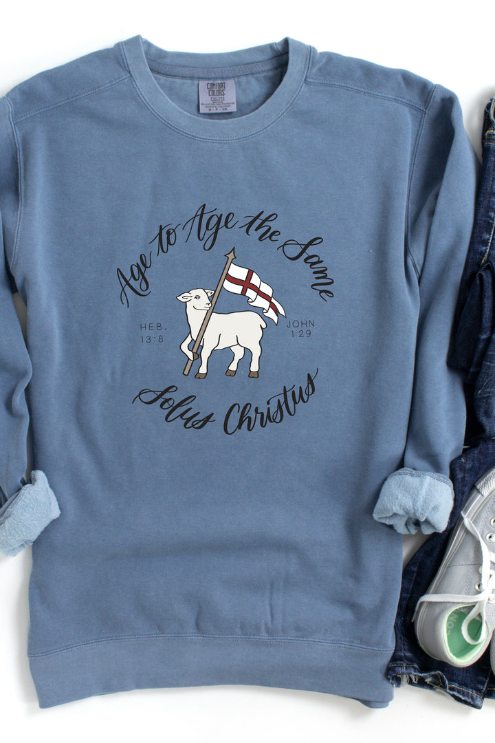 Agnus Dei Crewneck Sweatshirt-Script