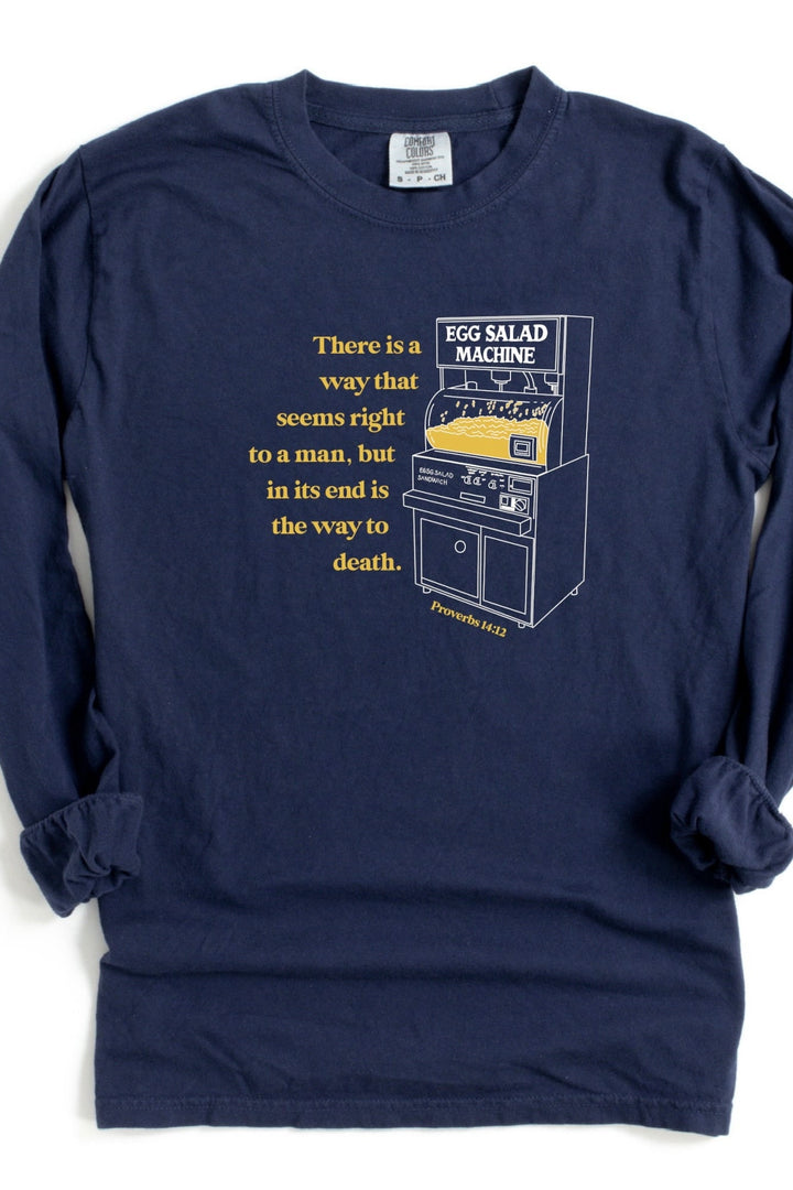 Egg Salad Machine Comfort Colors Long Sleeve Tee