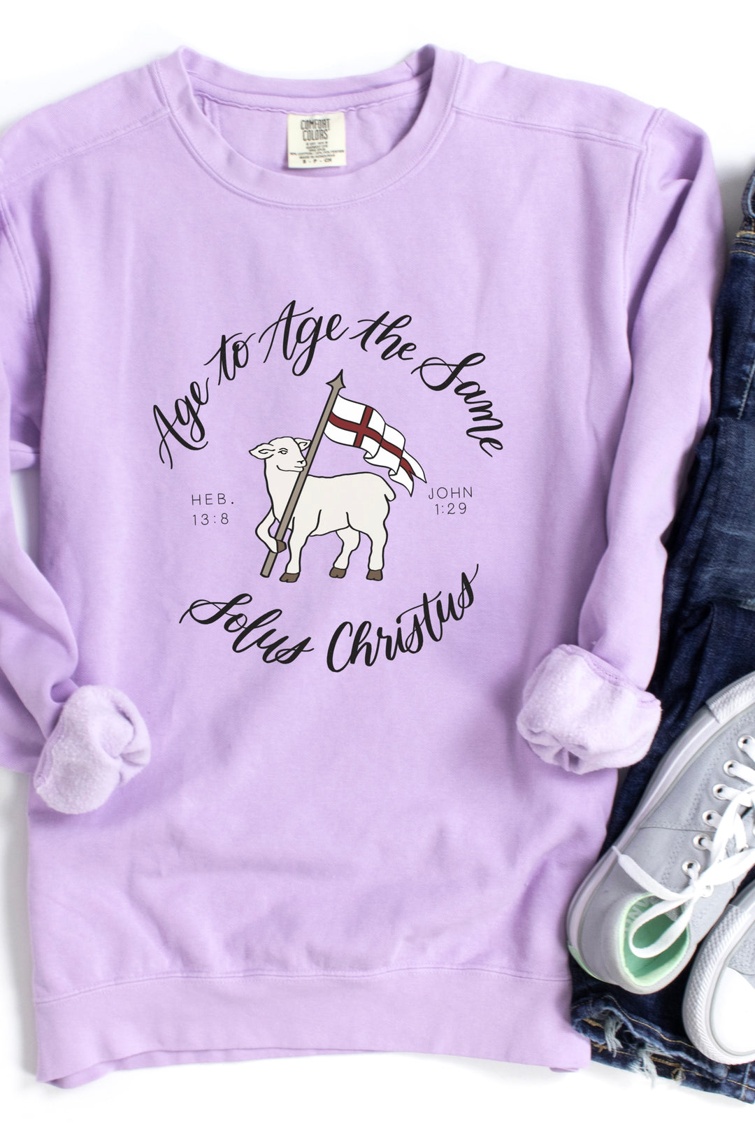 Agnus Dei Crewneck Sweatshirt-Script