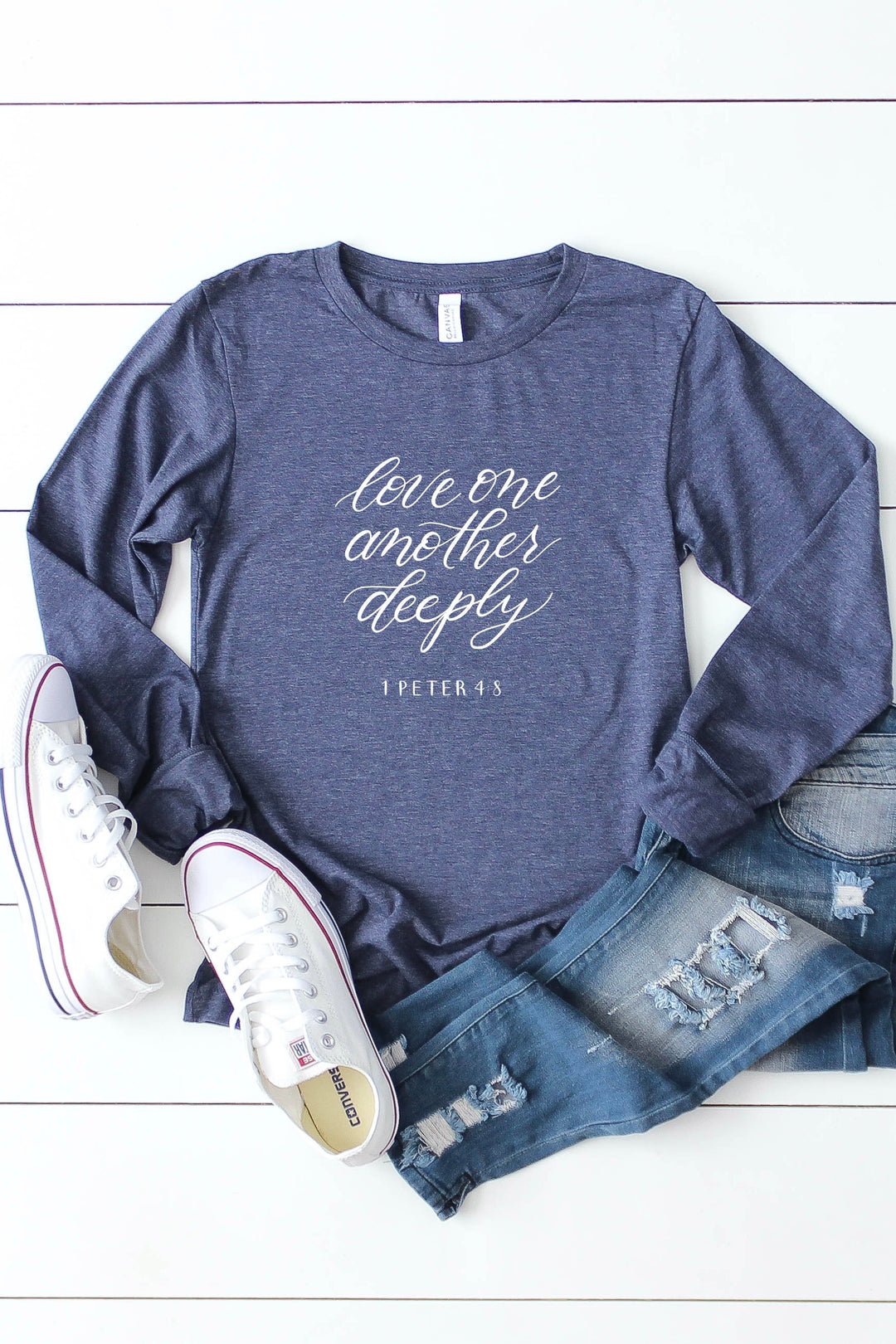 "Love One Another Deeply" Long Sleeve Tee