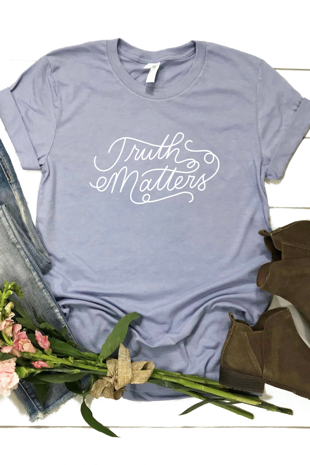 "Truth Matters" Script Tee