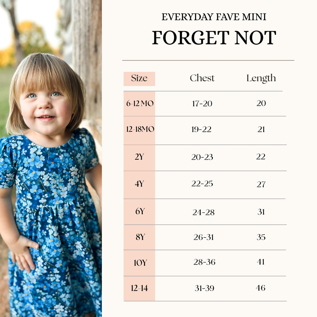 Forget Not—Mini-Me Everyday Fave Dress