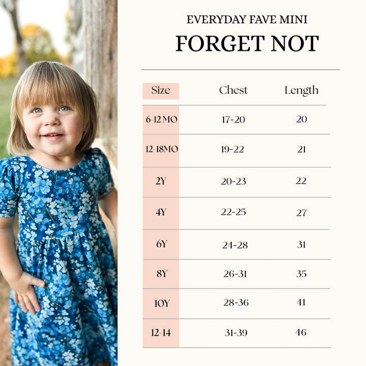 Forget Not—Mini-Me Everyday Fave Dress
