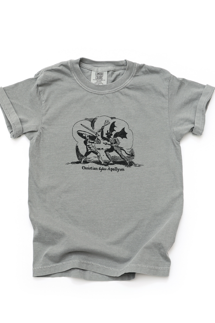 Christian Fights Apollyon Short Sleeve Tee (Comfort Colors)