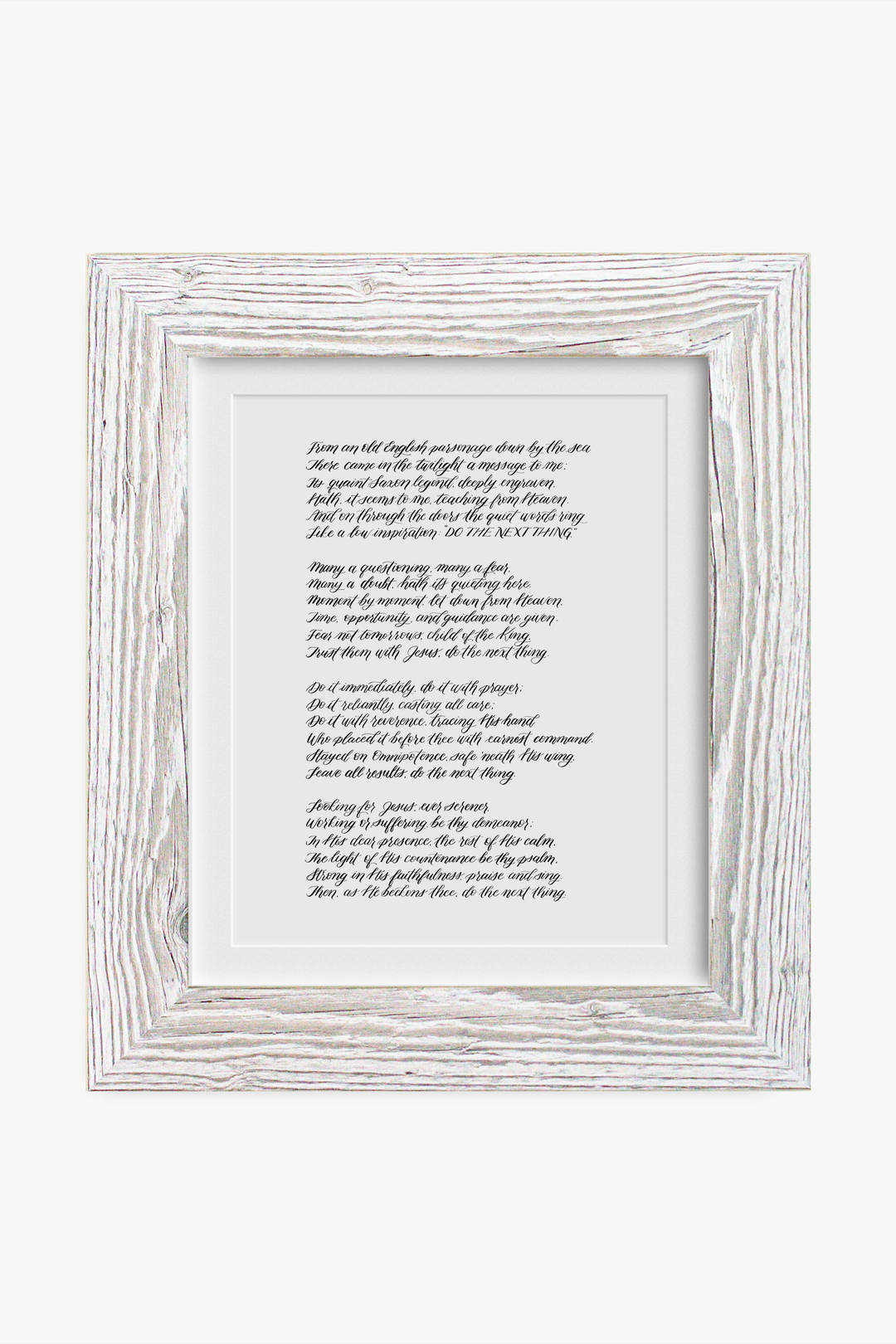 “Do the Next Thing” Poem
