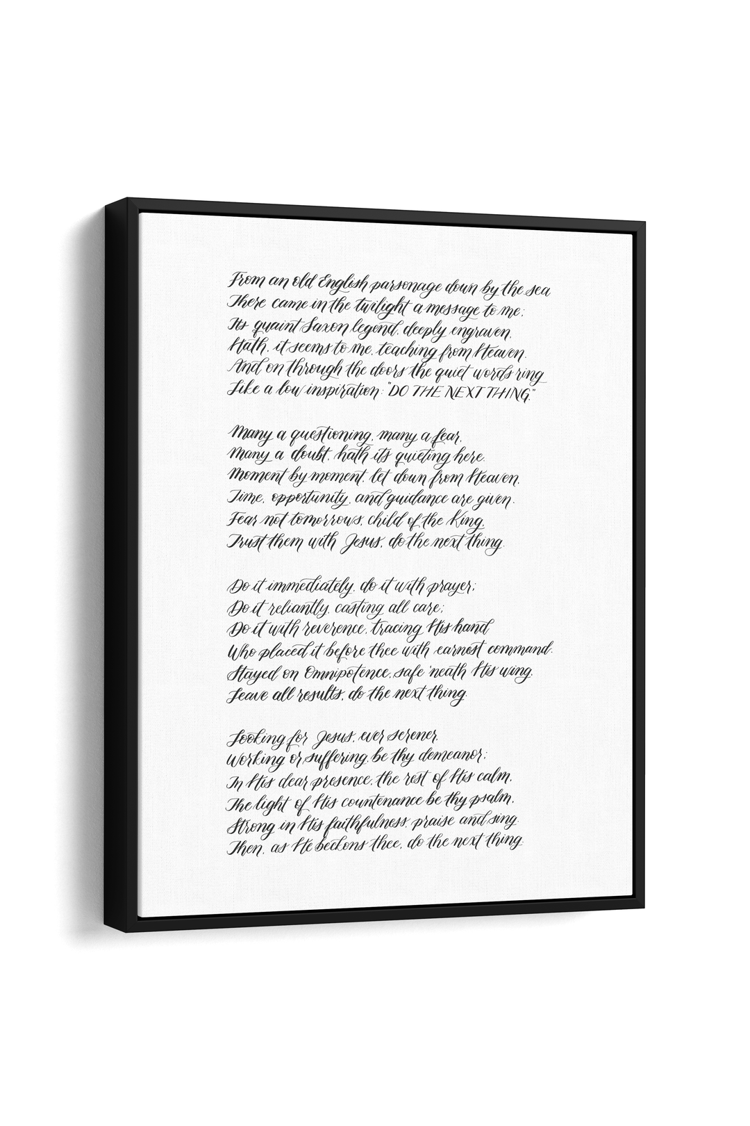 “Do the Next Thing” Poem