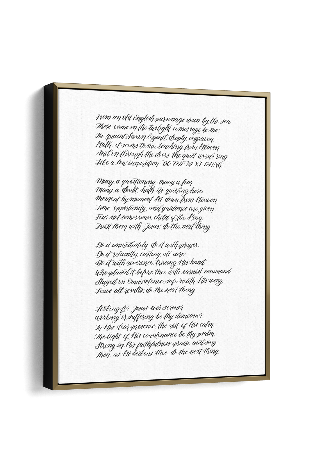 “Do the Next Thing” Poem