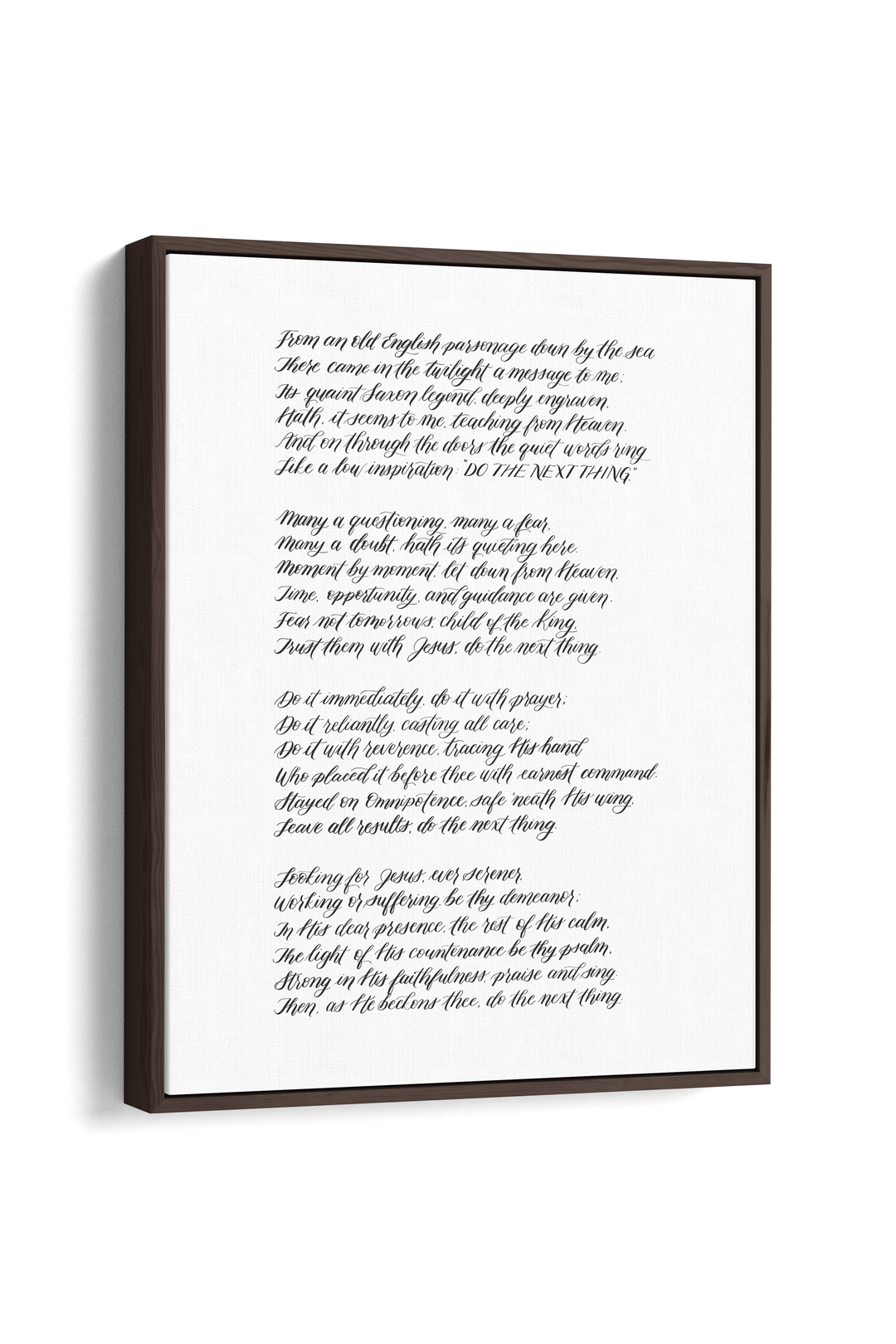 “Do the Next Thing” Poem