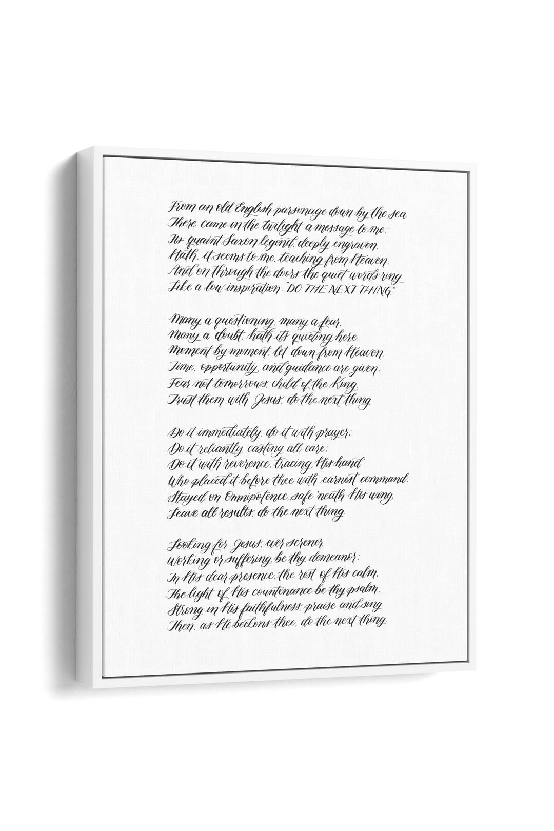 “Do the Next Thing” Poem