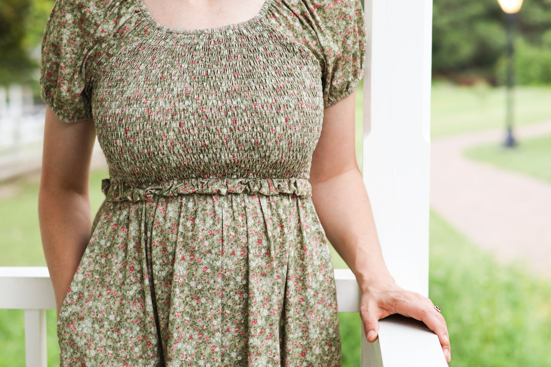 Green Pastures Cottage Nursing Dress