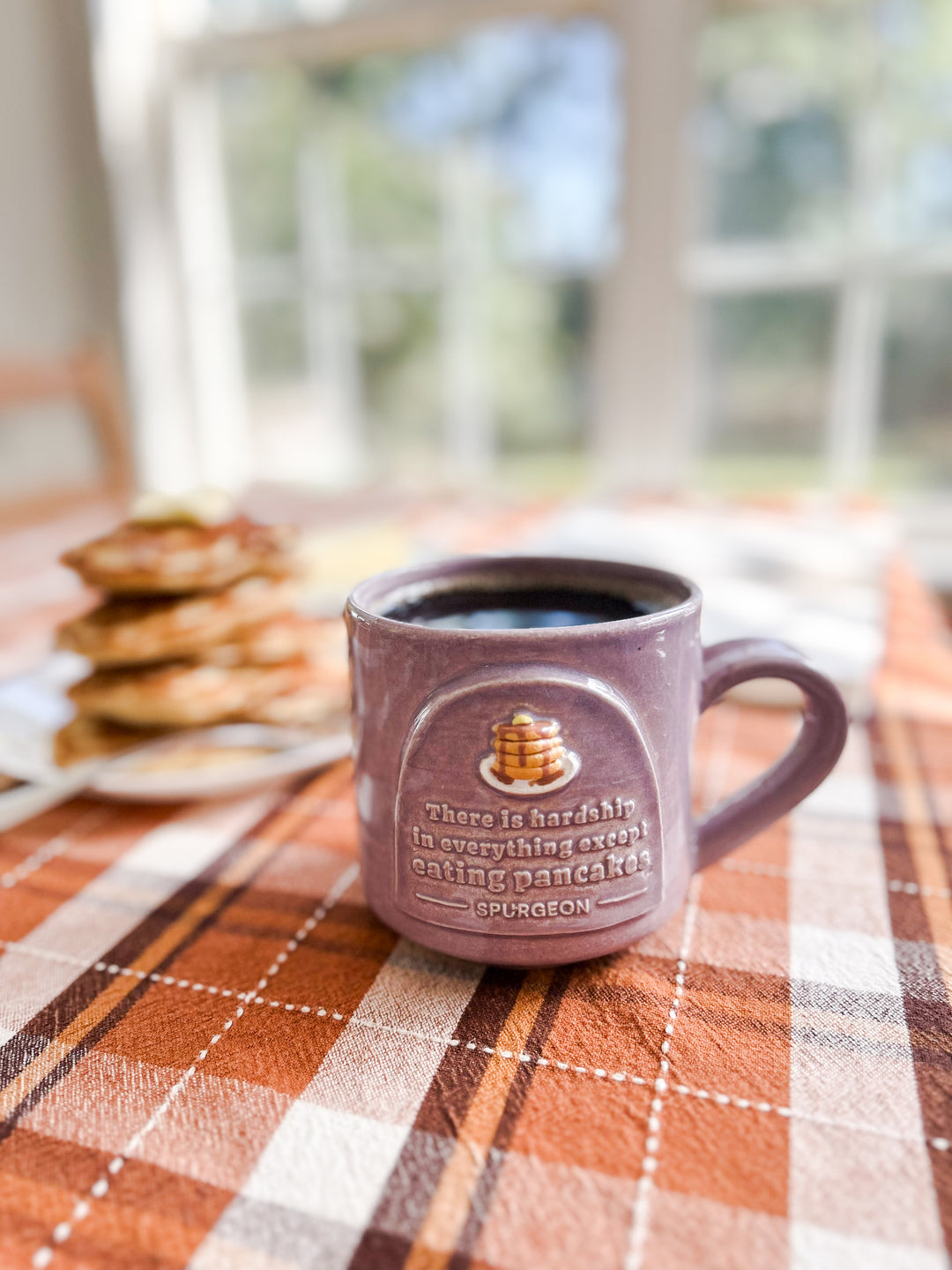 Spurgeon & His Pancakes Handmade Ceramic Mug