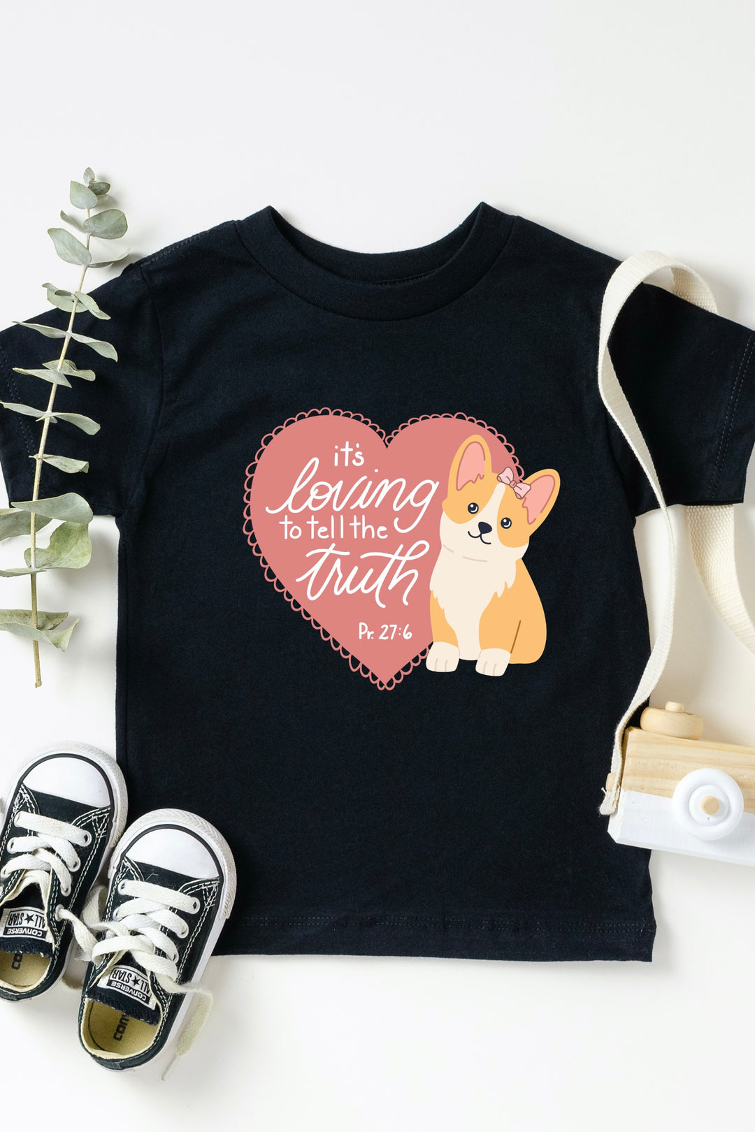 "It's Loving to Tell the Truth" Heart Toddler Tee