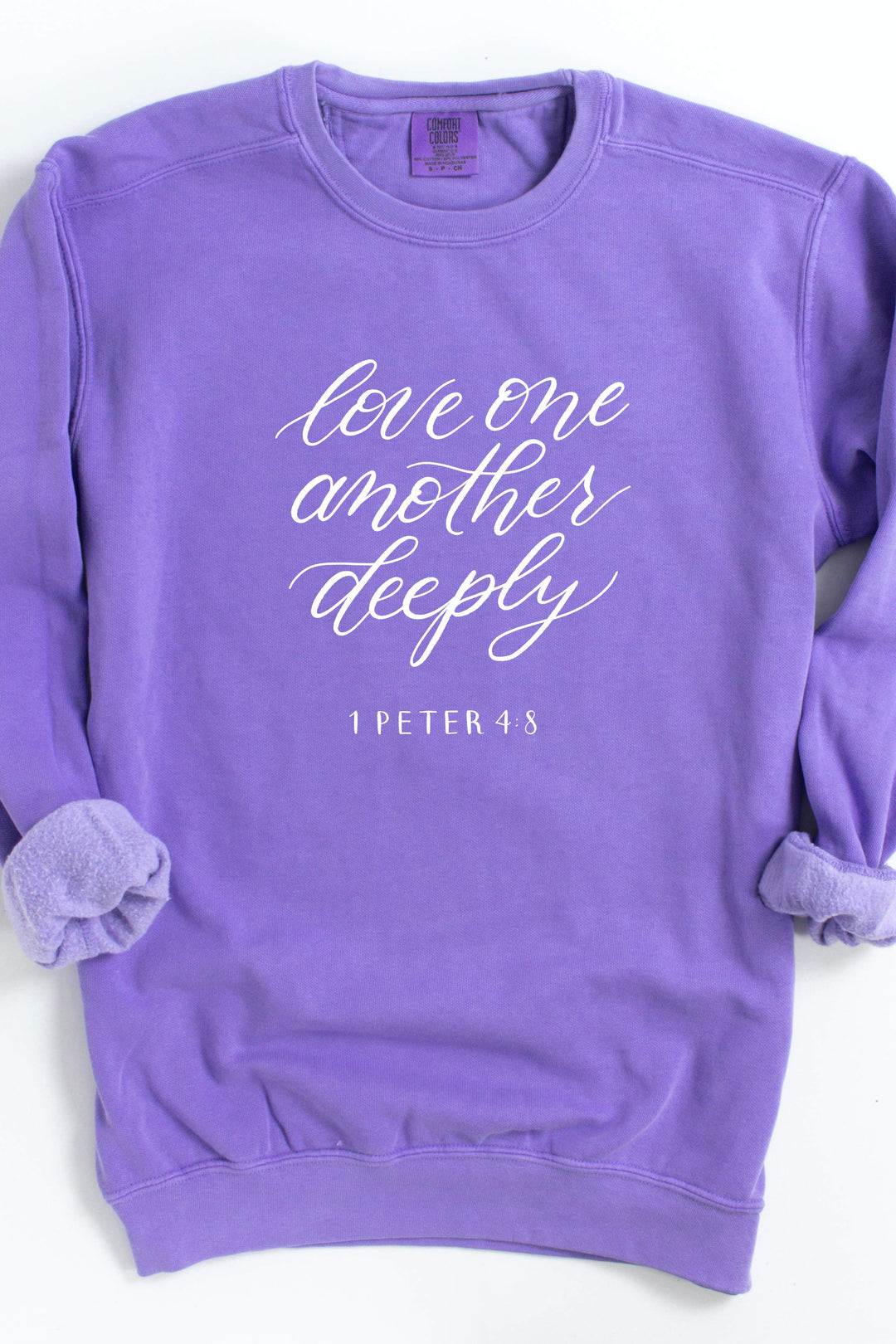 "Love One Another Deeply" Crewneck Pullover