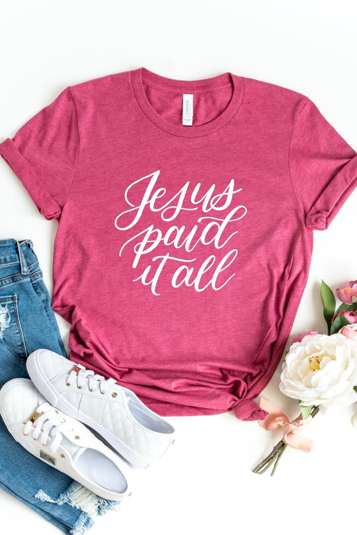 Jesus Paid It All Tee