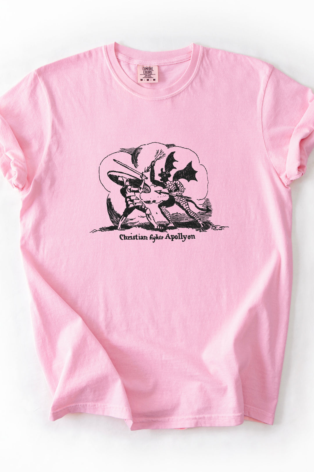 Christian Fights Apollyon Short Sleeve Tee (Comfort Colors)